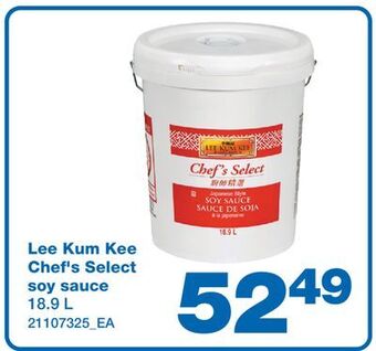 Wholesale Club Lee kum kee chef's select soy sauce, 18.9 l offer