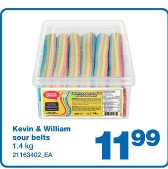 Wholesale Club Kevin & william sour belts, 1.4 kg offer
