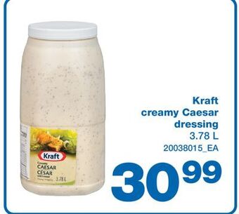 Wholesale Club Kraft creamy caesar dressing, 3.78 l offer