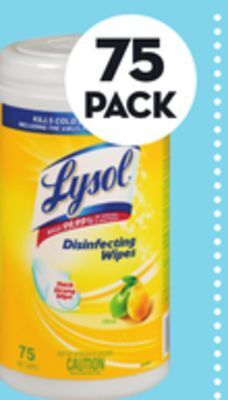 Giant Tiger Lysol disinfecting wipes offer