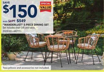 RONA Pelham bay 5-piece dining set offer