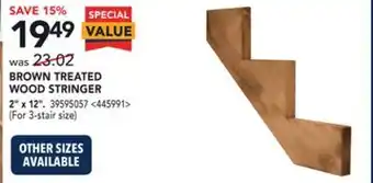 RONA Brown treated wood stringer offer