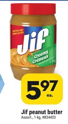 Giant Tiger Jif peanut butter offer