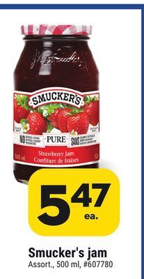 Giant Tiger Smucker's jam offer