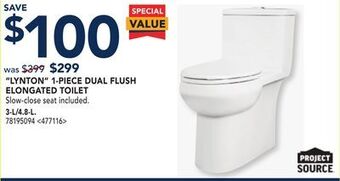 RONA Project source lynton 1-piece dual flush elongated toilet offer