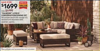 RONA Palmore 4-piece conversation/dining set offer