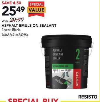 RONA Resisto asphalt emulsion sealant offer