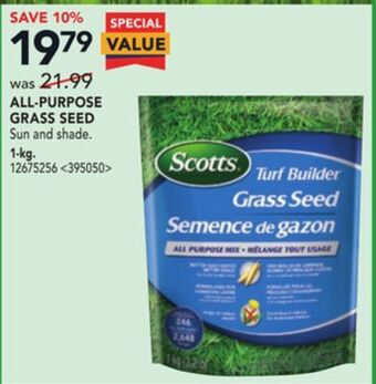RONA Scotts all-purpose grass seed offer
