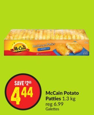 Chalo FreshCo Mccain potato patties 1.3 kg offer