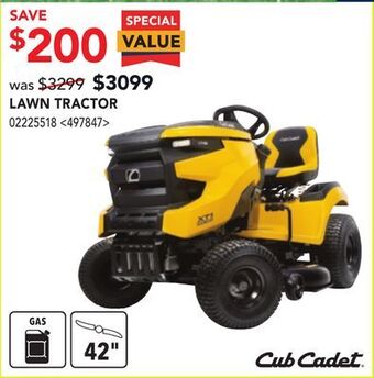 RONA Cub cadet lawn tractor offer
