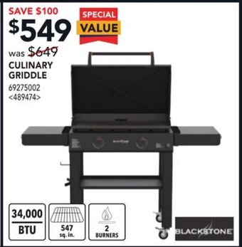 RONA Blackstone culinary griddle offer
