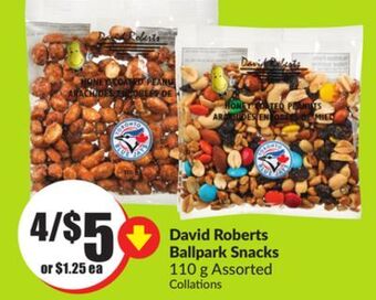 Chalo FreshCo David roberts ballpark snacks 110 g assorted offer
