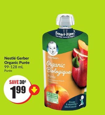 Chalo FreshCo Nestlé gerber organic purée 99-128 ml offer