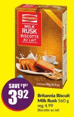 Chalo FreshCo Britannia biscuit milk rusk 560 g offer