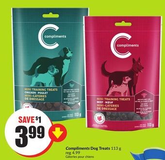 Chalo FreshCo Compliments dog treats 113 g offer