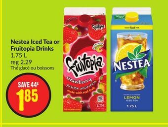 FreshCo Nestea iced tea or fruitopia drinks 1.75 l offer