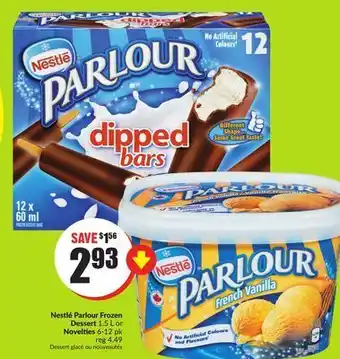 FreshCo Nestle parlour frozen dessert 1.5 l novelties 6-12 pk offer