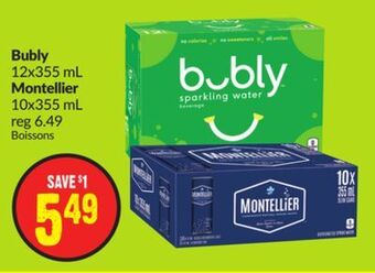 FreshCo Bubly 12x355 ml montellier 10x355 ml offer