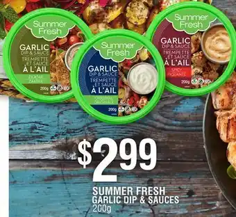 FreshCo Summer fresh garlic dip & sauces offer