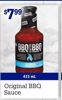 M & M Food Market Original bbq sauce offer
