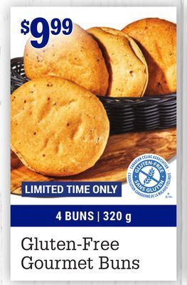 M & M Food Market Gluten-free gourmet buns offer