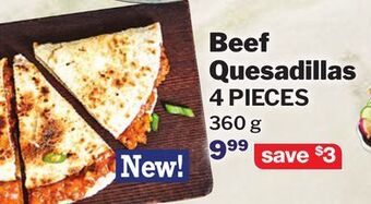 M & M Food Market Beef quesadillas offer