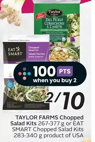 Sobeys Taylor farms chopped salad kits or eat smart chopped salad kits offer
