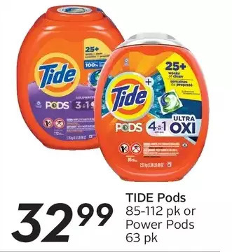 Sobeys Tide pods or power pods offer