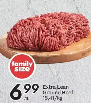Sobeys Extra lean ground beef offer