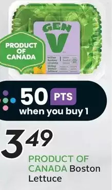 Sobeys Boston lettuce offer