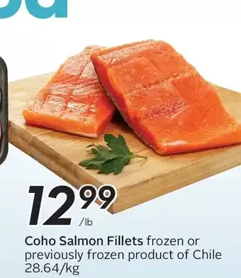 Sobeys Coho salmon fillets offer