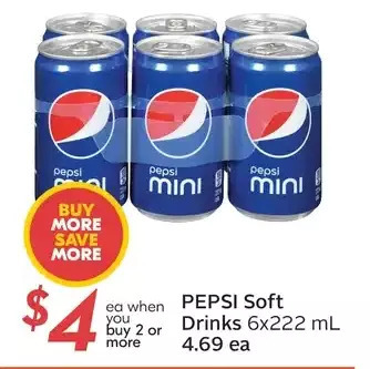 Sobeys Pepsi soft drinks offer
