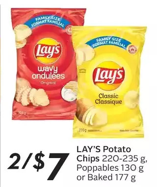 Sobeys Lay's potato chips, poppables or baked offer