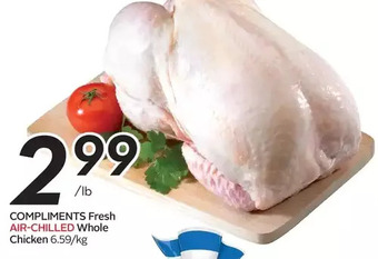 Sobeys Urban Fresh Compliments fresh air-chilled whole chicken offer