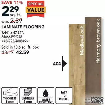 Lowe's Mono serra laminate flooring offer