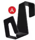 Lowe's Black galvanized steel accessories - 2-pack steel hooks, 3 offer