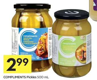 Foodland Compliments pickles offer
