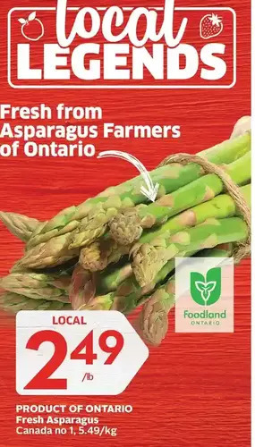 Foodland Asparagus offer