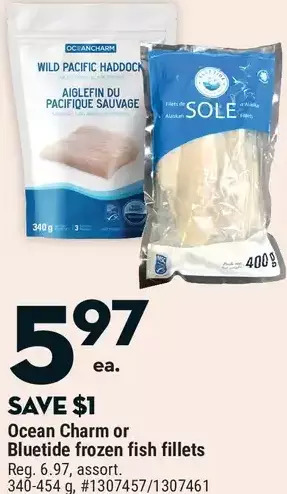 Giant Tiger Ocean charm frozen fish fillets offer