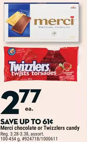 Giant Tiger Chocolate merci offer