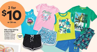 Giant Tiger Girls or boys tank top offer