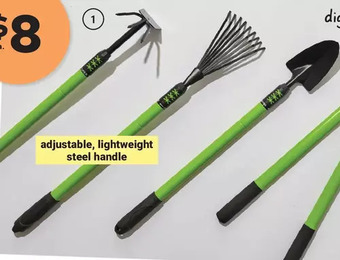 Giant Tiger Telescopic 9-tine rake, culti-hoe or towel offer