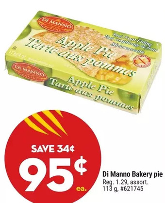 Giant Tiger Di manno bakery pie offer