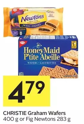 Foodland Christie graham wafers or fig newtons offer
