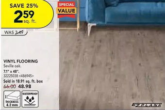RONA Ez plank vinyl flooring offer