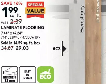 RONA Mono serra laminate flooring offer