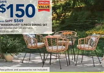 RONA Wanderlust 5-piece dining set offer