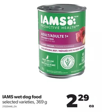 Real Canadian Superstore Iams wet dog food offer