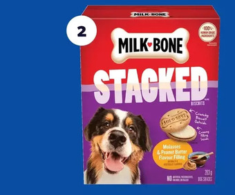 Real Canadian Superstore Milk-bone stacked dog treats offer