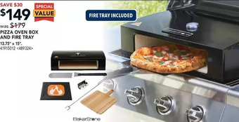 RONA Bakerstone pizza oven box and fire tray offer